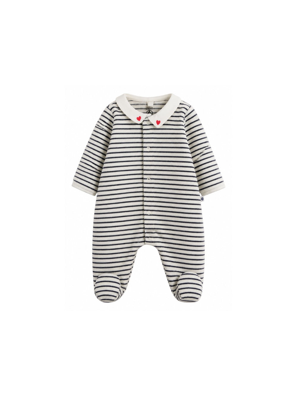 Tutina per neonati Petit Bateau Kids blu con motivo a righe A0DR1 01 PETIT BATEAU KIDS 