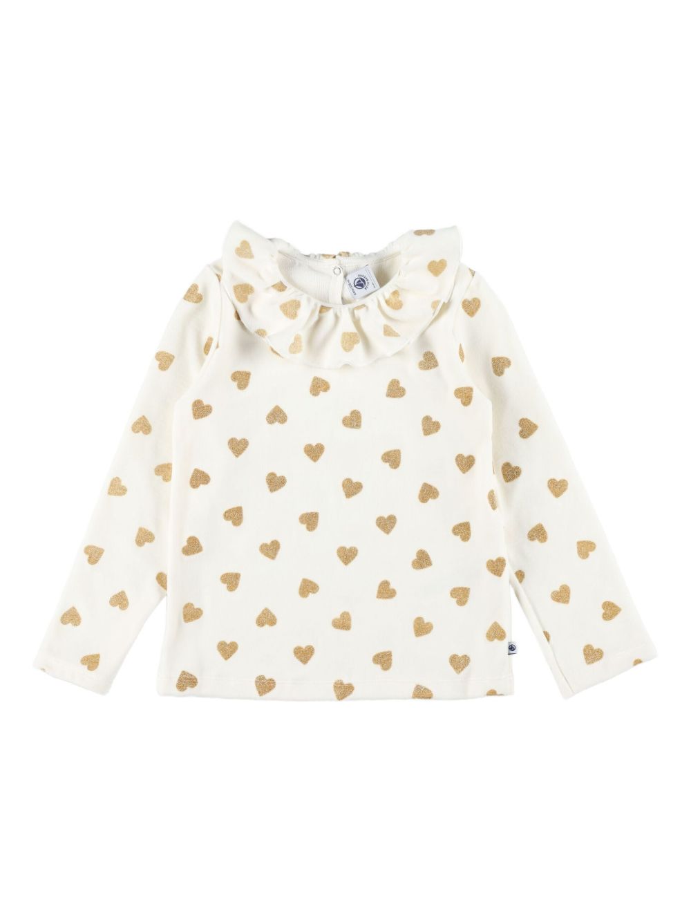 Pigiama per bambina Petit Bateau Kids bianco con stampa cuori all-over A0DRD 01 PETIT BATEAU KIDS 