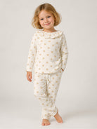 Pigiama per bambina Petit Bateau Kids bianco con stampa cuori all-over A0DRD 01 PETIT BATEAU KIDS 