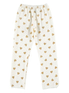 Pigiama per bambina Petit Bateau Kids bianco con stampa cuori all-over A0DRD 01 PETIT BATEAU KIDS 