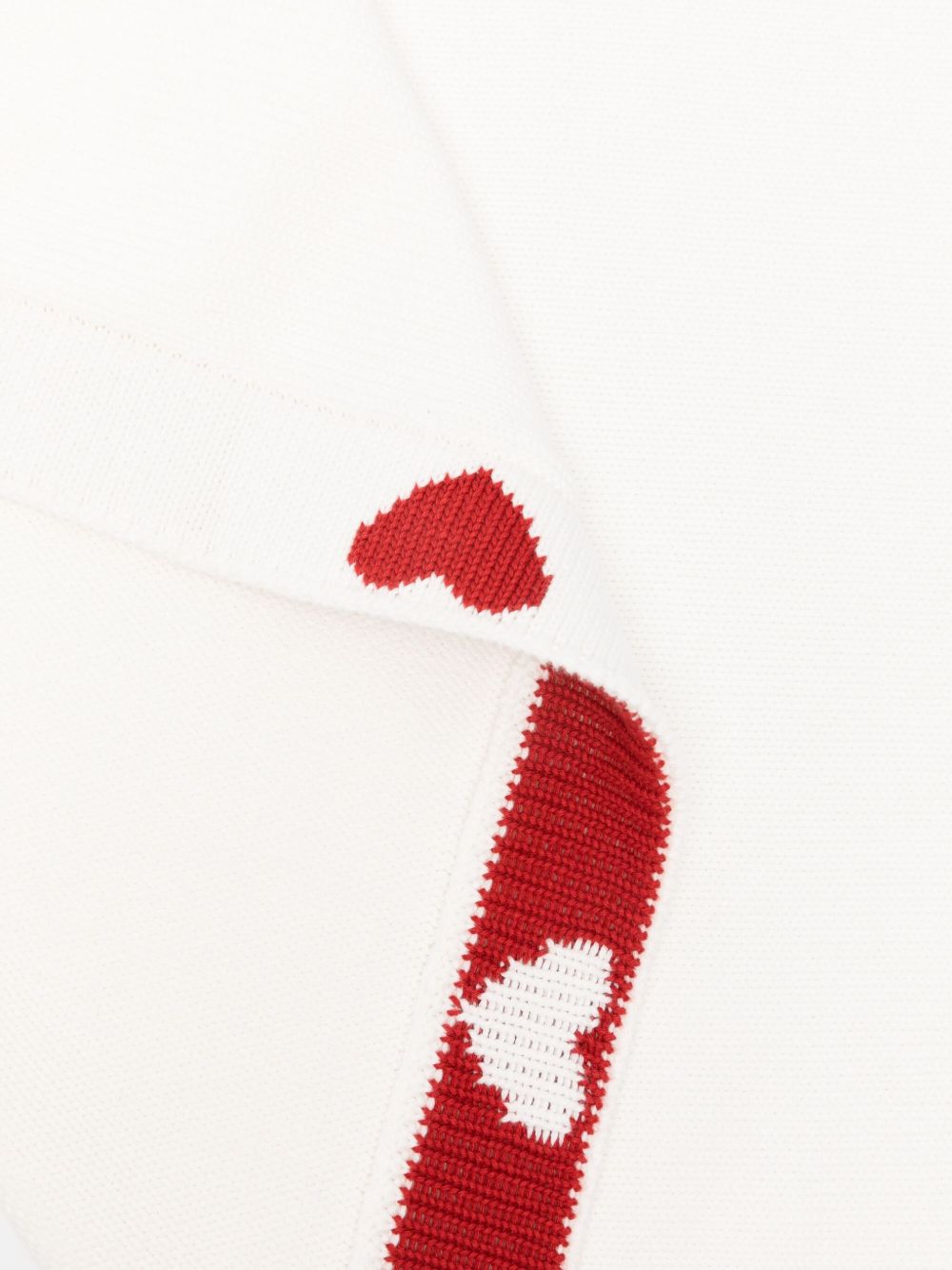 Coperta per neonati Petit Bateau Kids bianca con motivo a cuore A0DRO 01 PETIT BATEAU KIDS 