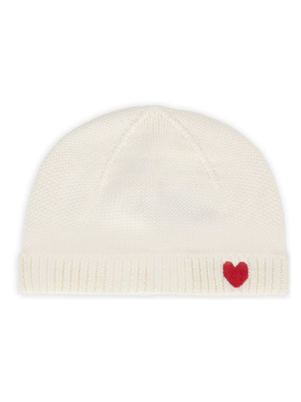 Cappello per neonati Petit Bateau bianco con ricamo a forma di cuore A0DRP 01 PETIT BATEAU KIDS 
