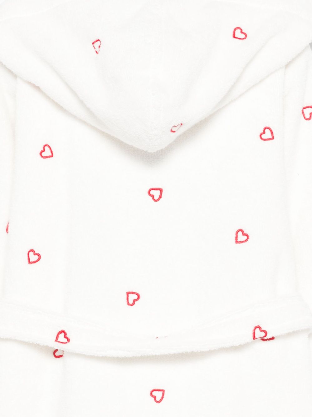 Accappatoio per bambini Petit Bateau Kids bianco con motivo a cuori A0DS4 01 PETIT BATEAU KIDS 
