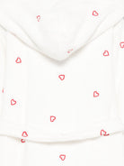 Accappatoio per bambini Petit Bateau Kids bianco con motivo a cuori A0DS4 01 PETIT BATEAU KIDS 