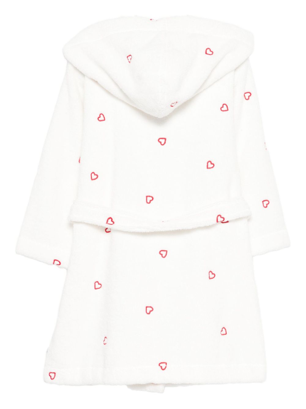 Accappatoio per bambini Petit Bateau Kids bianco con motivo a cuori A0DS4 01 PETIT BATEAU KIDS 