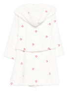 Accappatoio per bambini Petit Bateau Kids bianco con motivo a cuori A0DS4 01 PETIT BATEAU KIDS 