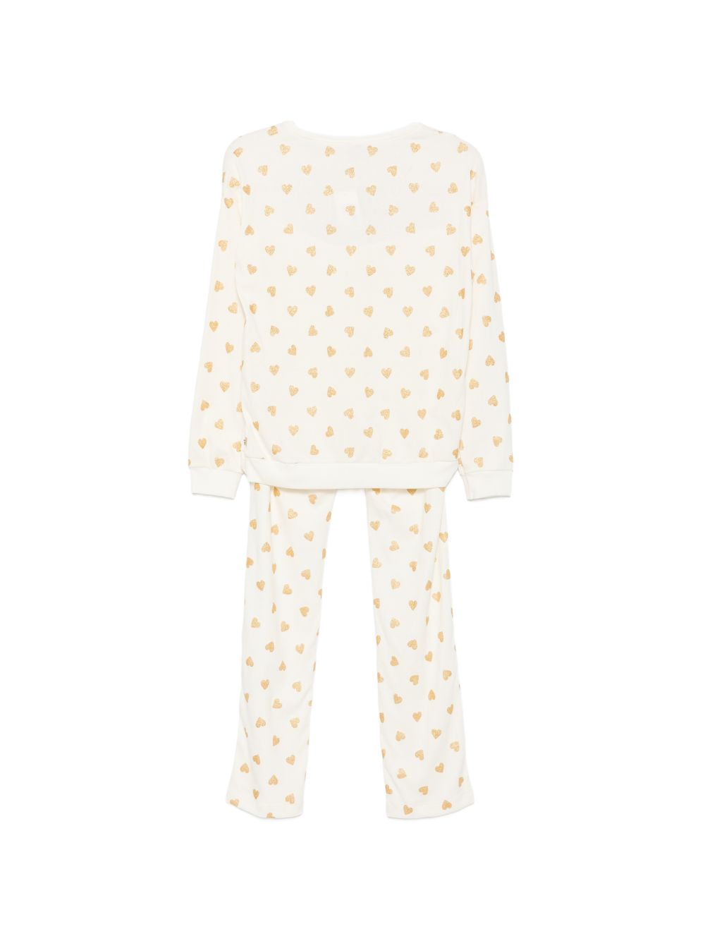 Pigiama per donna Petit Bateau bianco constampa a cuori all-over A0DV7 01 PETIT BATEAU KIDS 