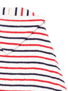 Accappatoio per bambini Petit Bateau Kids  bianco con design a righe rosse e blu A0DXI 85 PETIT BATEAU KIDS 
