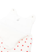 Sacco nanna per neonati Petit Bateau bianco con stampa cuoricini all-over A0E14 01 PETIT BATEAU KIDS 