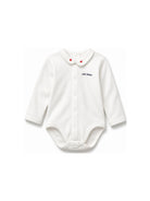 Body per neonati Petit Bateau Kids bianco con colletto Peter Pan A0EKL 05 PETIT BATEAU KIDS 