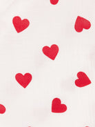 Fascia in garza per neonati Petit Bateau Kids bianca con motivo cuori all-over A0EZH 01 PETIT BATEAU KIDS 