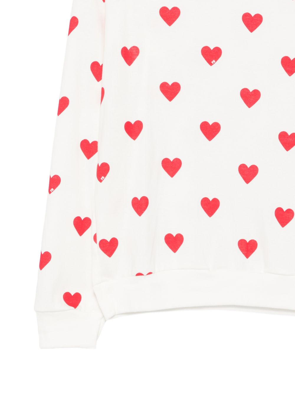 Pigiama per donna Petit Bateau bianco con stampa a cuori all-over A0F7G 01 PETIT BATEAU KIDS 