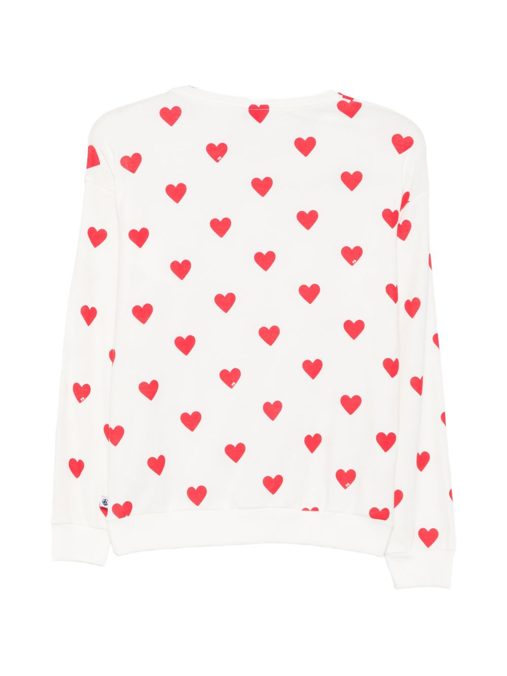 Pigiama per donna Petit Bateau bianco con stampa a cuori all-over A0F7G 01 PETIT BATEAU KIDS 