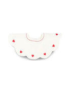 Bavaglino per neonati Petit Bateau Kids bianco con stampa grafica cuoricini A0G9K 01 PETIT BATEAU KIDS 