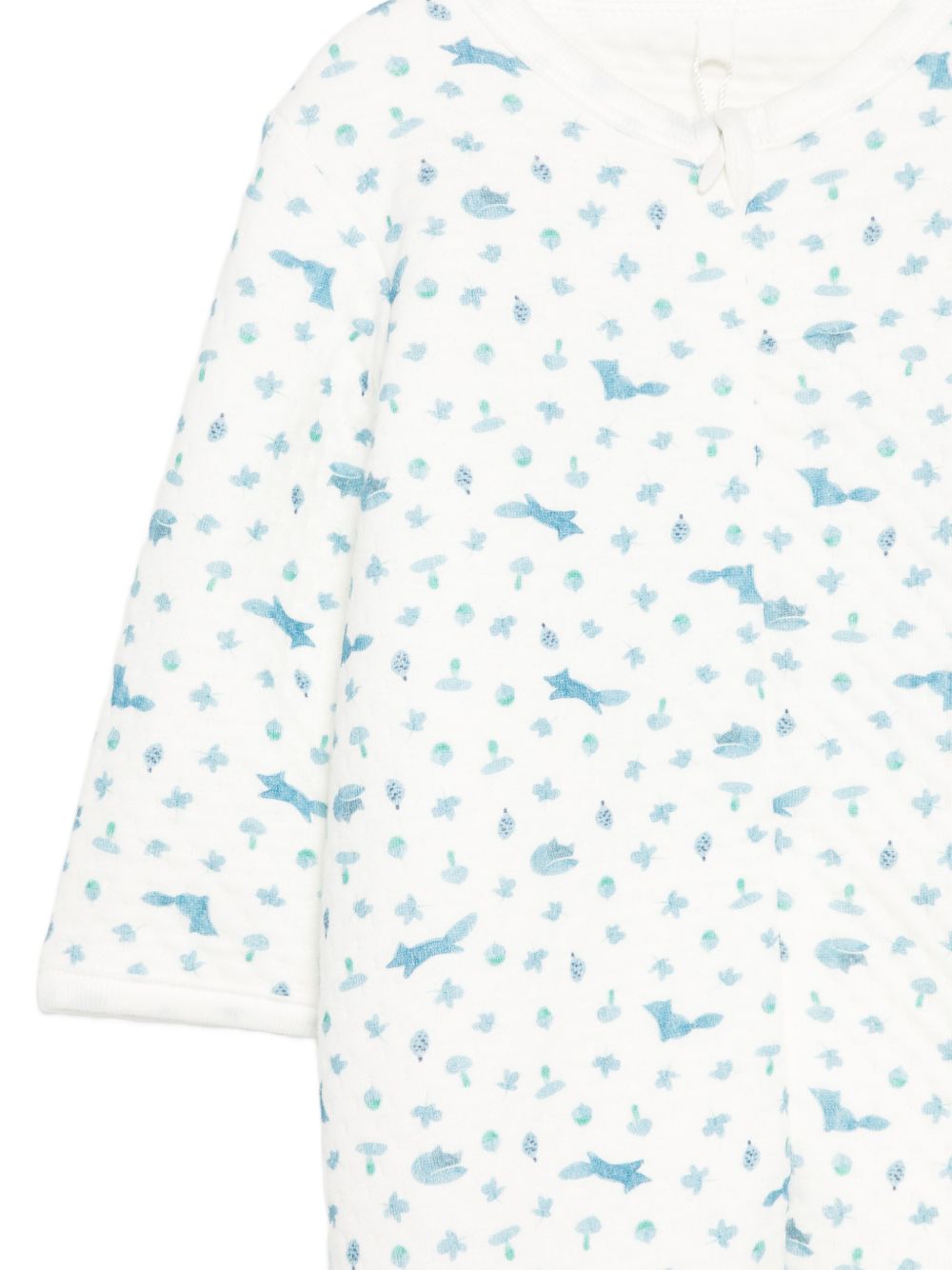 Tutina per neonato Petit Bateau bianca con stampa grafica A0G9P 01 PETIT BATEAU KIDS 