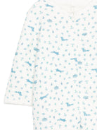 Tutina per neonato Petit Bateau bianca con stampa grafica A0G9P 01 PETIT BATEAU KIDS 