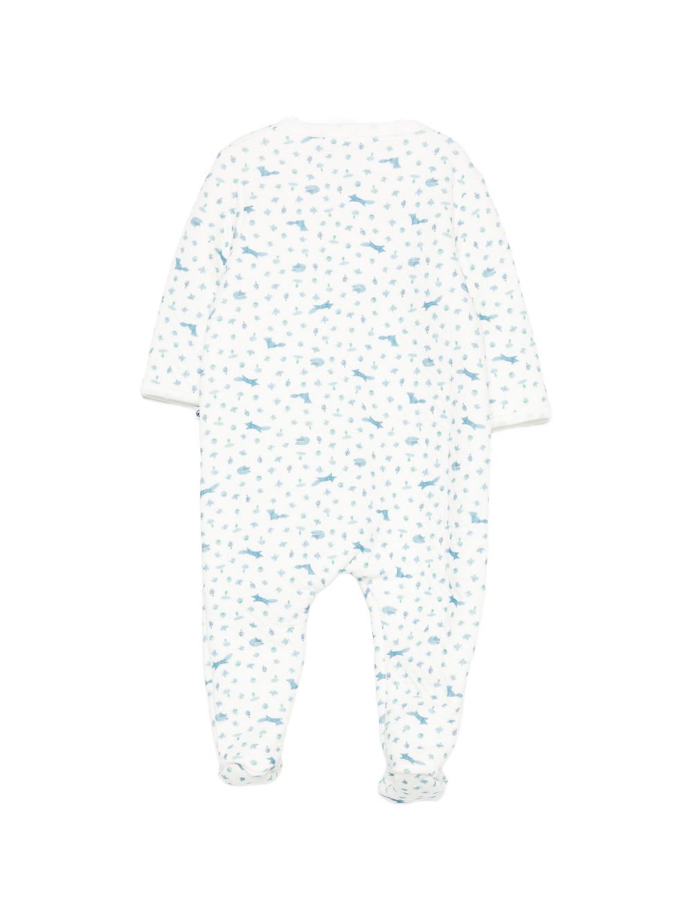 Tutina per neonato Petit Bateau bianca con stampa grafica A0G9P 01 PETIT BATEAU KIDS 