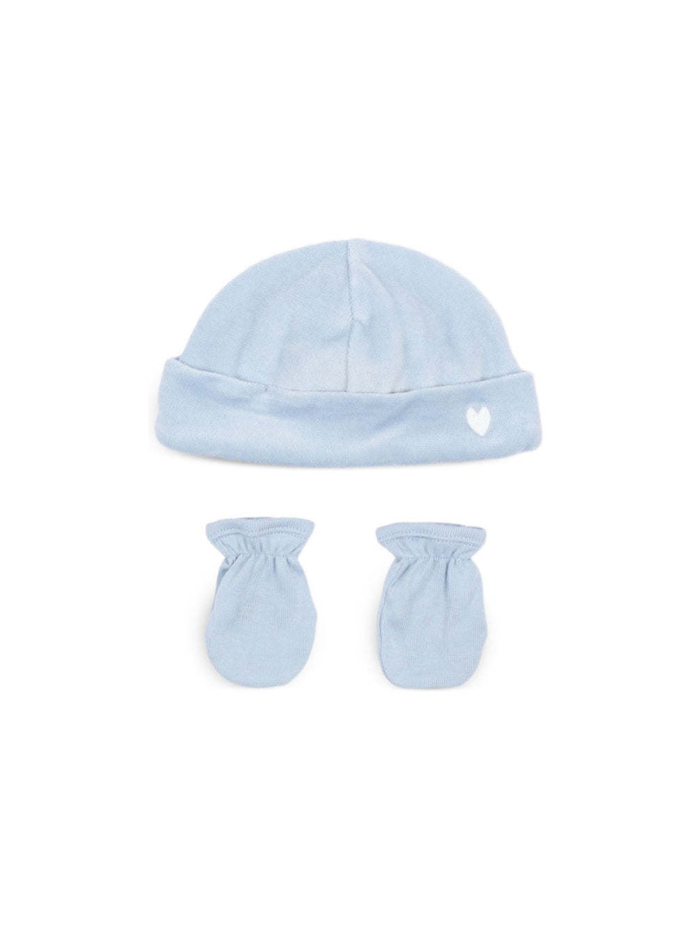 Set berretto e muffole per neonati Petit Bateau Kids azzurro con effetto velluto A0G9Q 00 PETIT BATEAU KIDS 