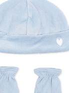 Set berretto e muffole per neonati Petit Bateau Kids azzurro con effetto velluto A0G9Q 00 PETIT BATEAU KIDS 