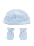 Set berretto e muffole per neonati Petit Bateau Kids azzurro con effetto velluto A0G9Q 00 PETIT BATEAU KIDS 