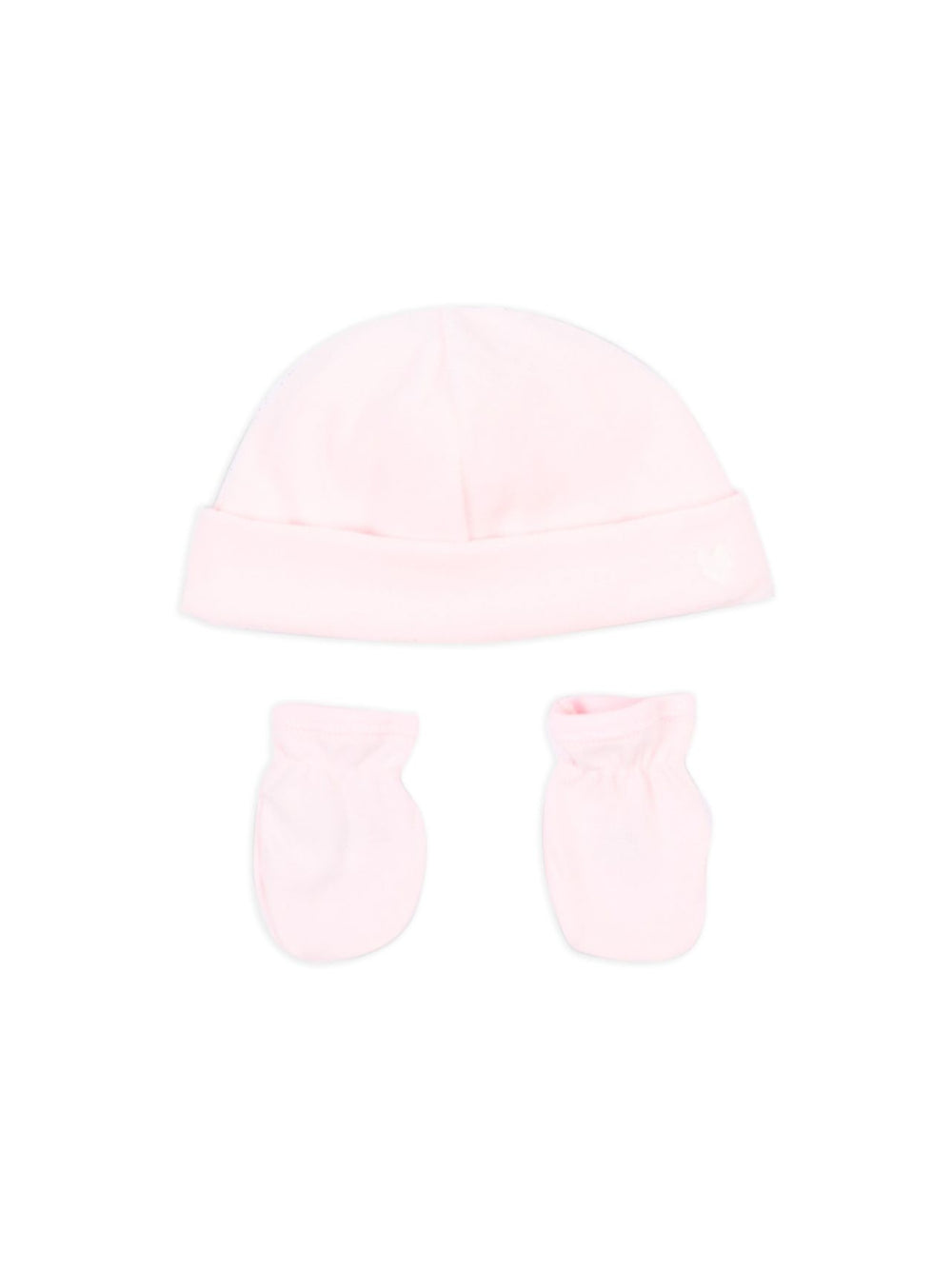 Set composto da berretto e guanti Petit Bateau Kids rosa con risvolto<BR/><BR/> A0G9R 00 PETIT BATEAU KIDS 