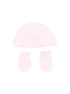 Set composto da berretto e guanti Petit Bateau Kids rosa con risvolto<BR/><BR/> A0G9R 00 PETIT BATEAU KIDS 