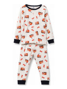 Pigiama per bambino Petit Bateau Kids bianco con stampa grafica camion dei pompieri A0GA4 01 PETIT BATEAU KIDS 