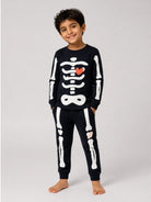 Pigiama per bambino Petit Bateau Kids blu navy con motivo a cuore A0GA5 01 PETIT BATEAU KIDS 