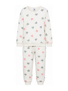 Pigiama per bambini Petit Bateau bianco con stampa cuori A0GAA 01 PETIT BATEAU KIDS 