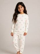Pigiama per bambini Petit Bateau bianco con stampa cuori A0GAA 01 PETIT BATEAU KIDS 
