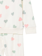 Pigiama per bambini Petit Bateau bianco con stampa cuori A0GAA 01 PETIT BATEAU KIDS 