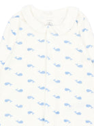 Tutina per neonati Petit Bateau Kids bianco avorio con stampa balene all-over A0GAB 01 PETIT BATEAU KIDS 