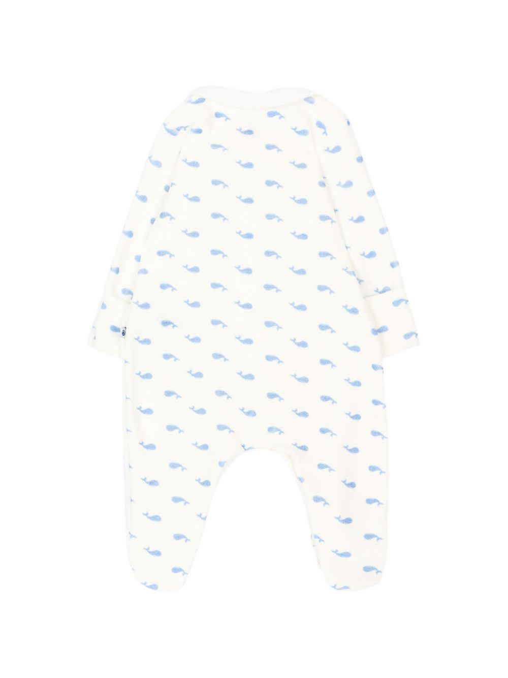 Tutina per neonati Petit Bateau Kids bianco avorio con stampa balene all-over A0GAB 01 PETIT BATEAU KIDS 