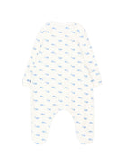 Tutina per neonati Petit Bateau Kids bianco avorio con stampa balene all-over A0GAB 01 PETIT BATEAU KIDS 