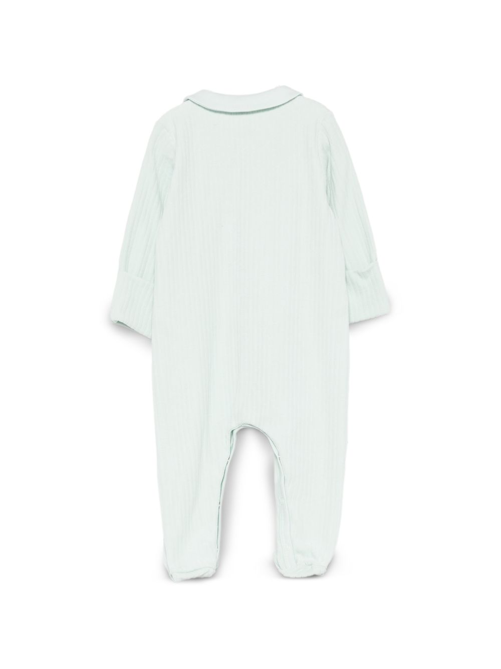 Tutina per neonati Petit Bateau Kids verde con colletto A0GAG 01 PETIT BATEAU KIDS 