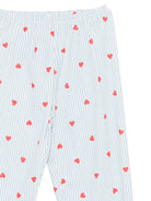 Pigiama per bambina Petit Bateau Kids azzurro con design a righe A0GAL 01 PETIT BATEAU KIDS 