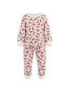 Pigiama per bambini Petit Bateau Kids multicolore con stampa volpi all-over A0GCL 01 PETIT BATEAU KIDS 