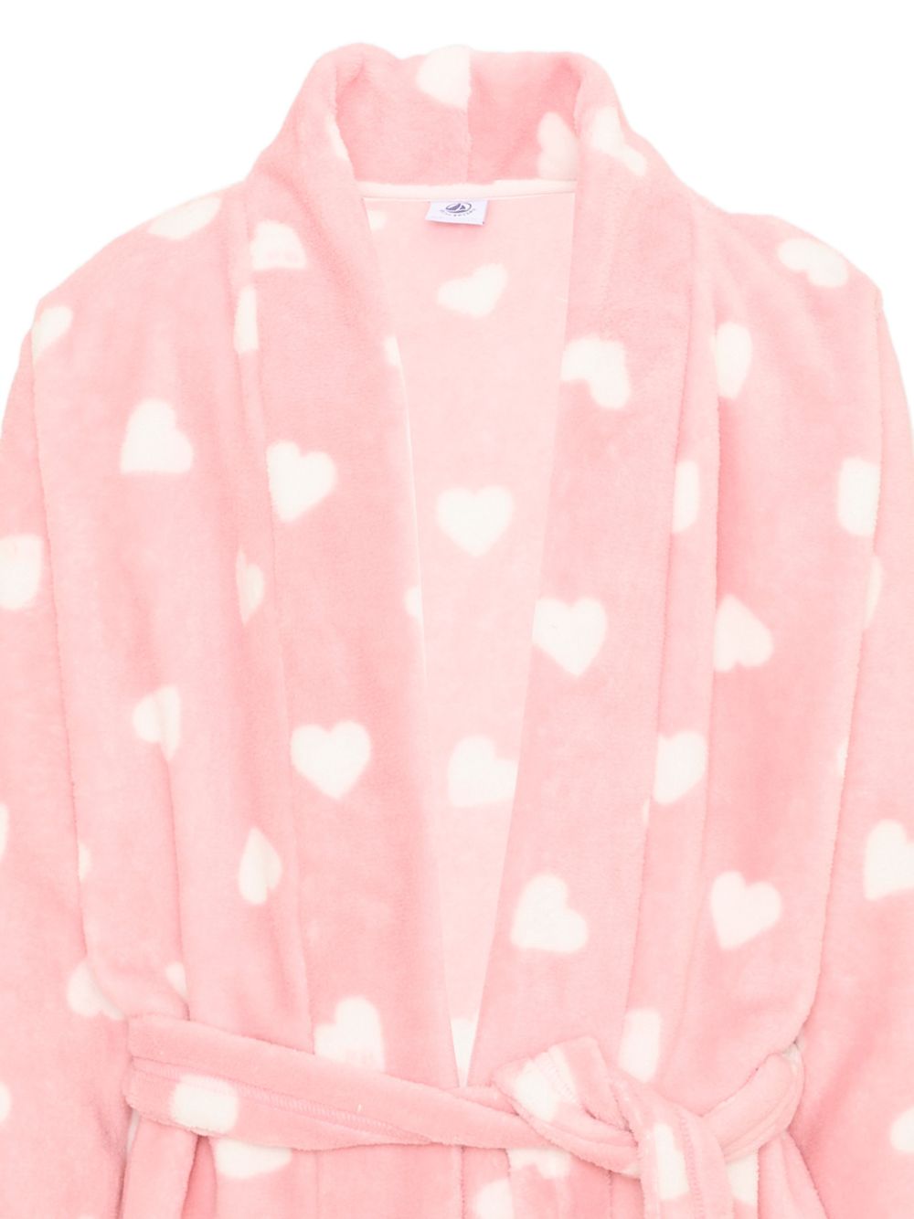Vestaglia da bambina Petit Bateau rosa con motivo a cuori A0GDD 02 PETIT BATEAU KIDS 