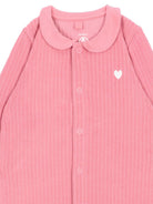 Tutina per neonata Petit Bateau Kids rosa con colletto Peter Pan A0GDM 01 PETIT BATEAU KIDS 