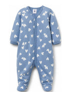 Tutina per neonato Petit Bateau Kids blu con stampa grafica cuori A0GH8 01 PETIT BATEAU KIDS 