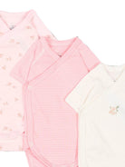 Set di tre body per neonata Petit Bateau multicolore con stampa floreale A0GHN 00 PETIT BATEAU KIDS 