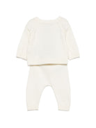 Set maglione e pantaloni per neonati Petit Bateau bianco con motivo cuccioli A0GIW 02 PETIT BATEAU KIDS 