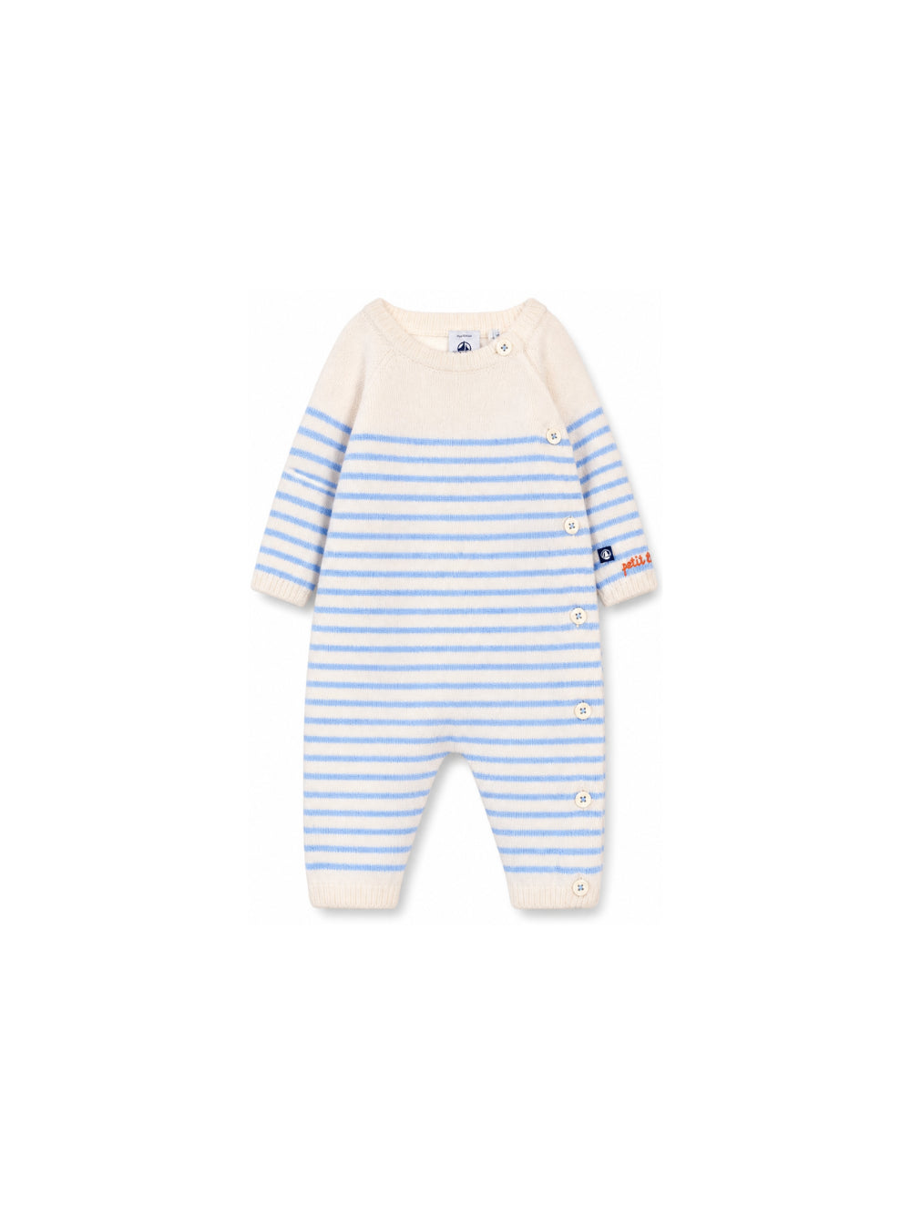 Tutina per neonati Petit Bateau Kids multicolore con design a righe A0GJ2 01 PETIT BATEAU KIDS 