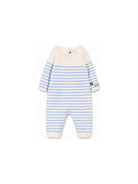 Tutina per neonati Petit Bateau Kids multicolore con design a righe A0GJ2 01 PETIT BATEAU KIDS 