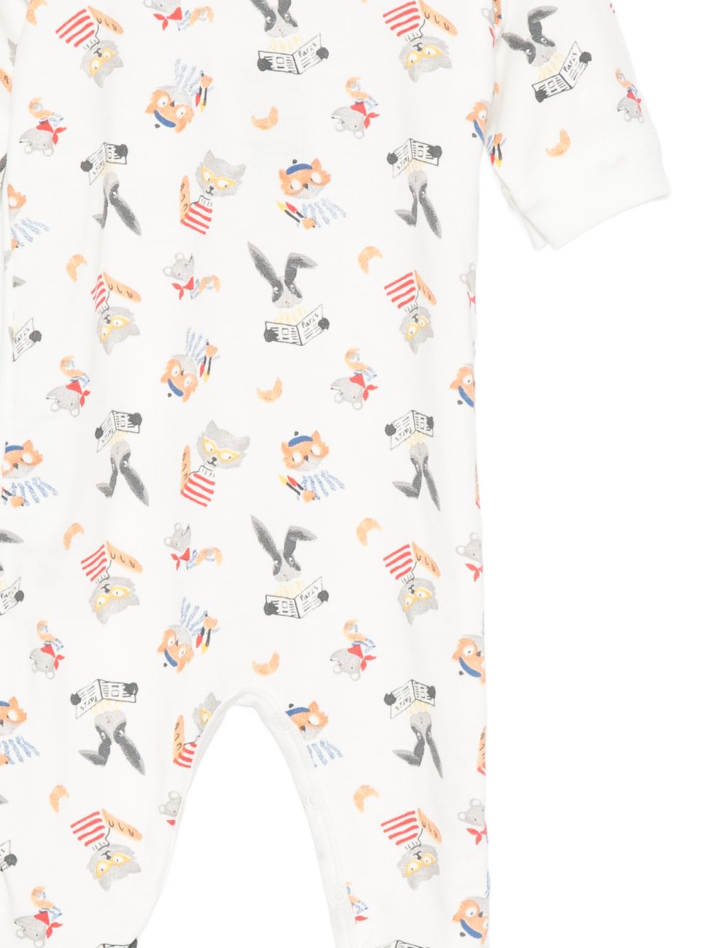 Tutina per neonati Petit Bateau Kids bianca a maniche lunghe A0GJJ 01 PETIT BATEAU KIDS 