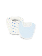 Set di due bavaglini per neonato Petit Bateau multicolore con stampa balene A0GLI 00 PETIT BATEAU KIDS 
