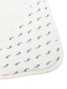 Asciugamano da bagno per neonati Petit Bateau Kids bianca con stampa balene A0GLY 01 PETIT BATEAU KIDS 