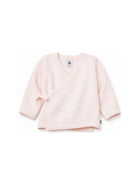 Cardigan per neonata Petit Bateau Kids rosa con cuoricini ricamati A0GNS 02 PETIT BATEAU KIDS 