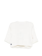 Cardigan per neonata Petit Bateau Kids bianco con ricamo cuori sul davanti A0GNS 03 PETIT BATEAU KIDS 