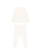 Set due pezzi per neonati Petit Bateau Kids bianco con cuore ricamato sul davanti A0GNY 01 PETIT BATEAU KIDS 
